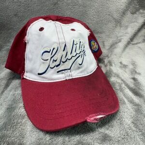 Schlitz Beer Hat Baseball‎ Cap Distressed Patch Logo Red White